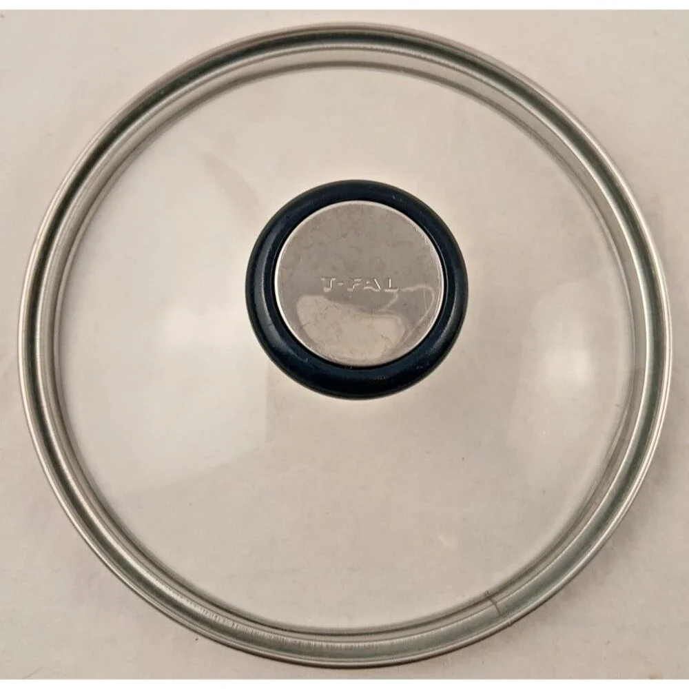 T-Fal Black Knob Glass Pot Replacement Lid Only-Inner Appx 7